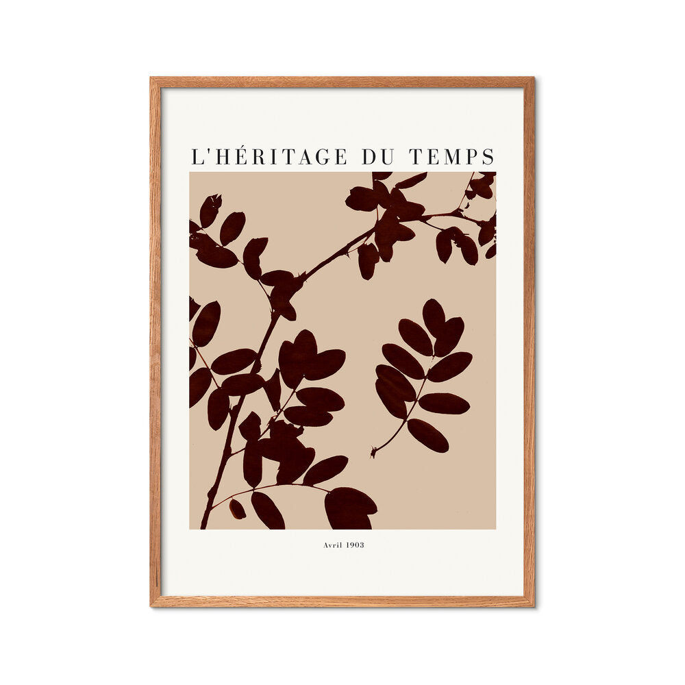 Lheritage du temps Avril plakat, brun - 29,7x42 (A3)